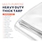 Tarpco Safety Heavy Duty Tarp, 30 ft x 0.5 mm H x 30 ft W, 10 Mil, White, Polyethylene TS-154-30X30 - alternate 2